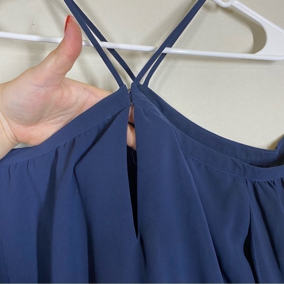 WAYF Halter Navy Blue Dress - Picture 5 of 9